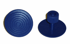 Half-Dollar Sized (15mm) Blue Glue Tabs (Bag of 10)